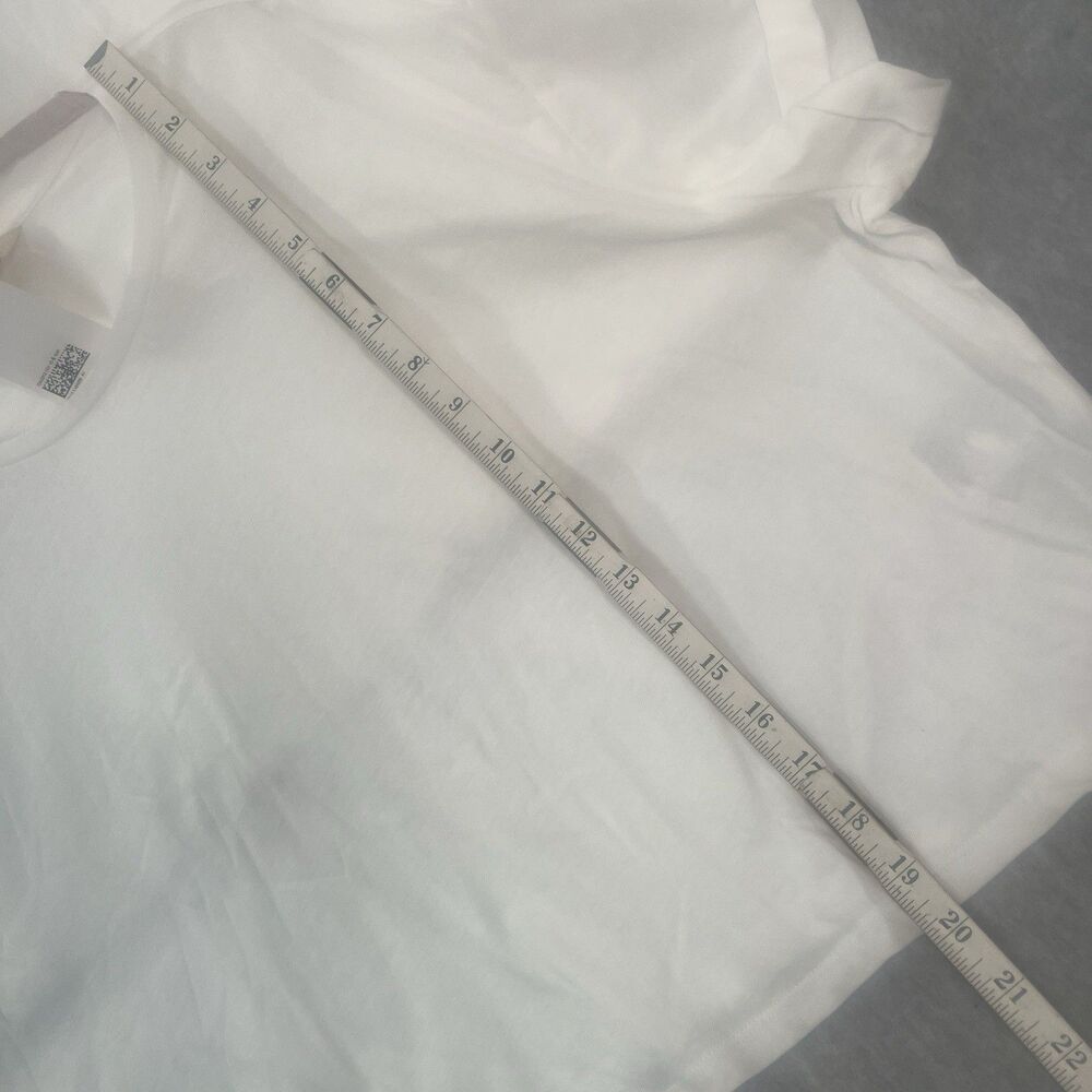 Bundle H&M Tees Cropped White Basic cuffed Short Sleeves XXL 2XL - Picture 6 of 8